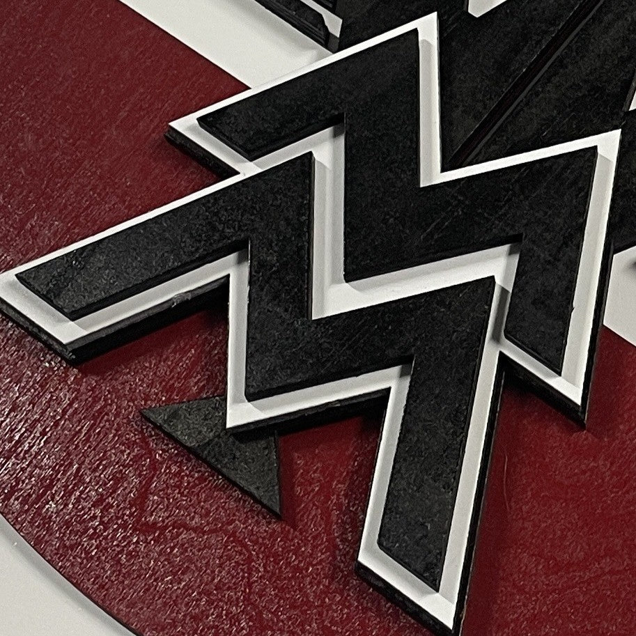 Moto Morini Motorcycles - Layered Wood Sign For the Gear Head Arizona Copper Beard