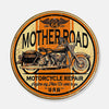 Mother Road Motorcycle Repair - Tin Metal Sign For the Gear Head Sign Box Co.