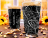 City Map Pint Glass - Top 50 US Cities For the Bar Hometown Gifts Nashville TN