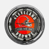 Cleveland Browns - Metal White Neon Clock For the Sports Lover Sign Box Co.