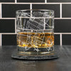 City Map Rocks Glass - Top 50 US Cities For the Bar Hometown Gifts New York City NY