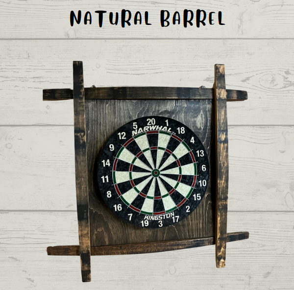 Bourbon Barrel Stave Dart Board For the Player Bluegrass Barrels
