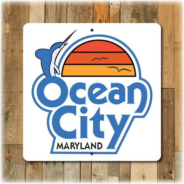 Ocean City Maryland Highway Sign For the Outdoorsman Travel Signs