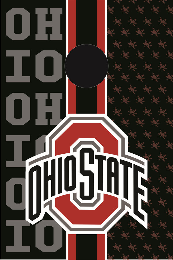 Cornhole Boards - Ohio State - Light For the Player Moseye Pong