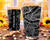 City Map Pint Glass - Top 50 US Cities For the Bar Hometown Gifts Pittsburgh PA