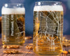 City Map Beer Can Glass - Top 50 US Cities For the Bar Hometown Gifts
