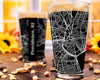 City Map Pint Glass - Top 50 US Cities