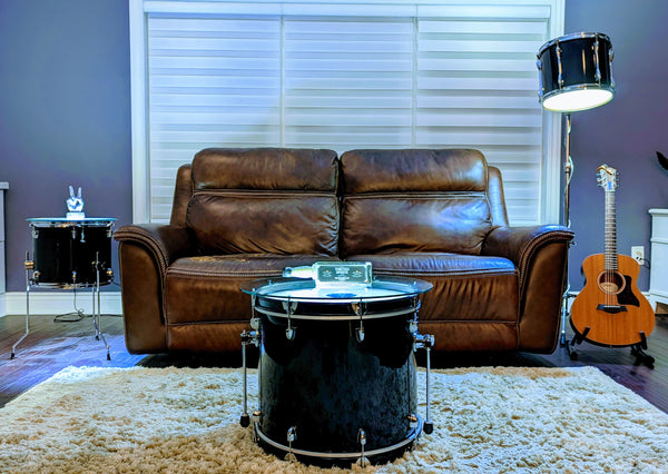 Bass Drum Coffee Table For the Music Lover Art of Rock and Roll