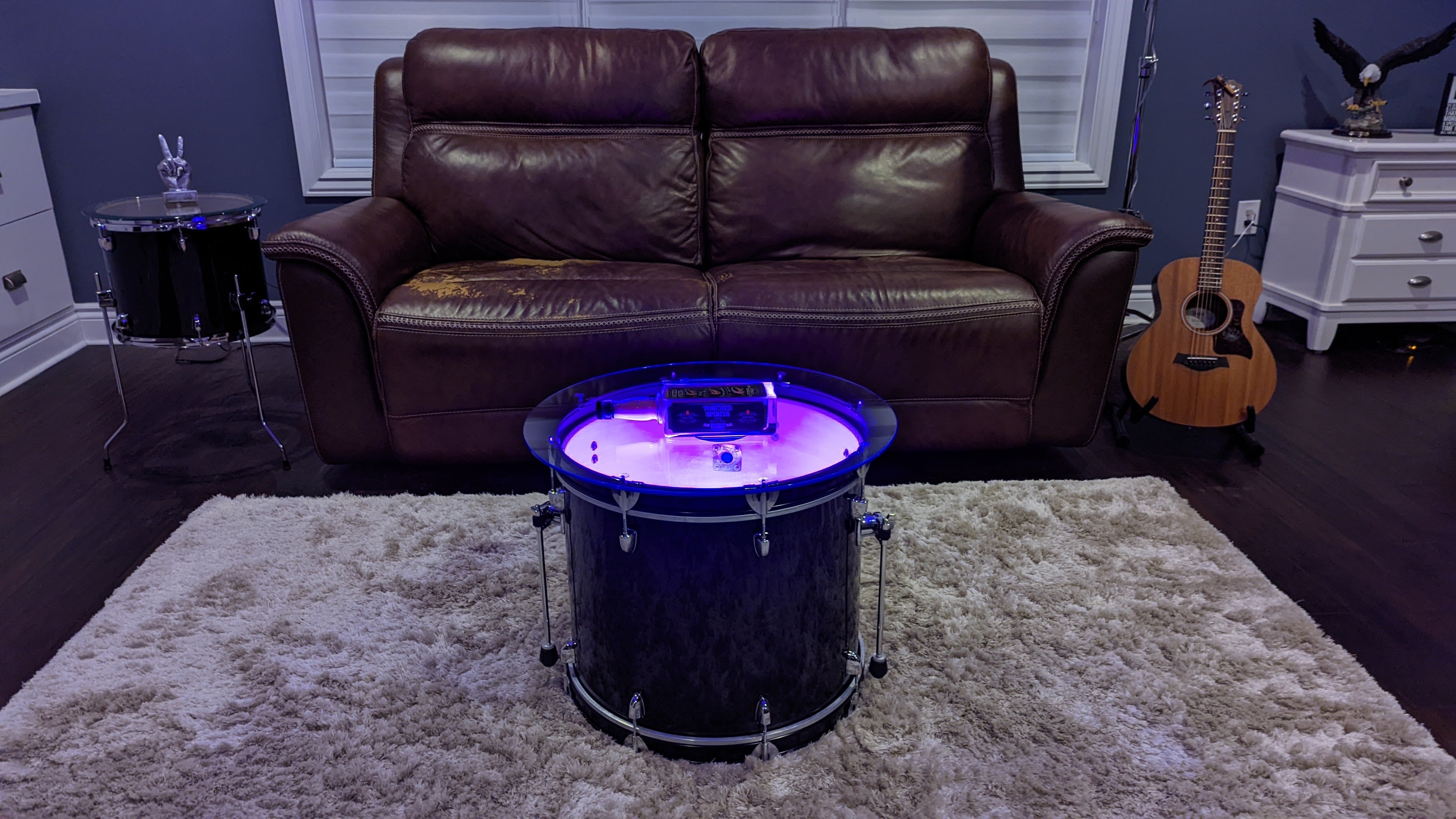 Bass Drum Coffee Table For the Music Lover Art of Rock and Roll