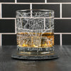 City Map Rocks Glass - Top 50 US Cities