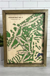Pinehurst No. 2 - Handmade Wood Course Map For the Sports Lover Bauer Gift Co.