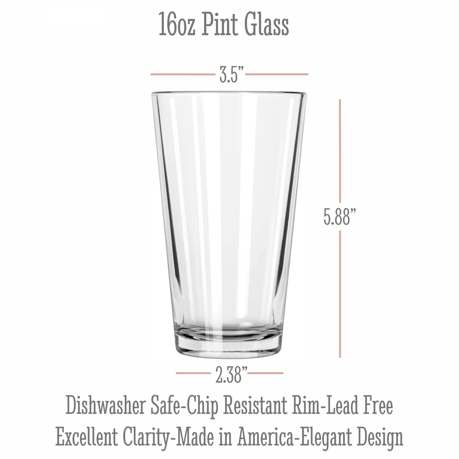 City Map Pint Glass - Top 50 US Cities For the Bar Hometown Gifts
