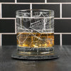 City Map Rocks Glass - Top 50 US Cities For the Bar Hometown Gifts Pittsburgh PA