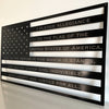 Pledge of Allegiance American Flag - Laser Etched Metal For the Man Cave McCurdy Woodworking