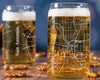 City Map Beer Can Glass - Top 50 US Cities For the Bar Hometown Gifts San Antonio TX
