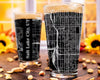 City Map Pint Glass - Top 50 US Cities