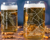 City Map Beer Can Glass - Top 50 US Cities For the Bar Hometown Gifts State College PA