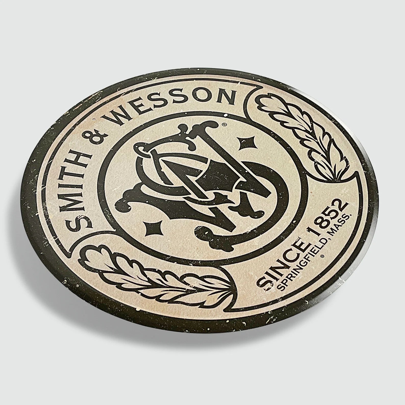 Smith & Wesson 'Since 1852' - Tin Metal Sign For the Man Cave Sign Box Co.