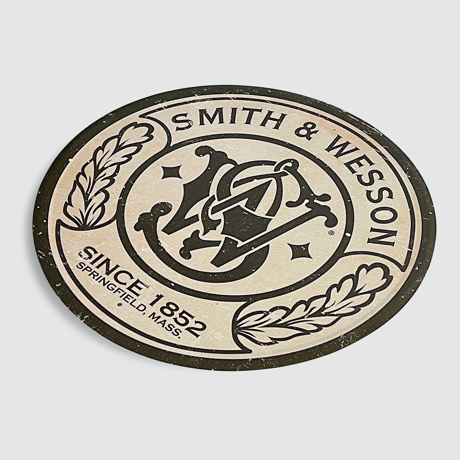 Smith & Wesson 'Since 1852' - Tin Metal Sign For the Man Cave Sign Box Co.