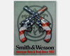 Smith & Wesson 'American Born and Bred' - Tin Metal Sign For the Man Cave Sign Box Co.