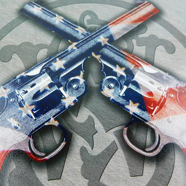 Smith & Wesson 'American Born and Bred' - Tin Metal Sign For the Man Cave Sign Box Co.