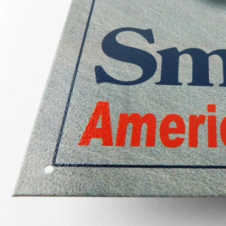 Smith & Wesson 'American Born and Bred' - Tin Metal Sign For the Man Cave Sign Box Co.