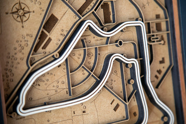 Sebring International Raceway - 3D Wood Track Map For the Gear Head Karta Trek