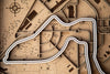 Sebring International Raceway - 3D Wood Track Map For the Gear Head Karta Trek