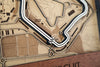 Silverstone Circuit - Formula 1 - 3D Wood Track Map For the Gear Head Karta Trek