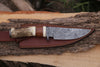 Skinner Knife - Damascus Steel – Stag Handle For the Outdoorsman Orklo Knives