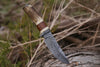 Skinner Knife - Damascus Steel – Stag Handle For the Outdoorsman Orklo Knives