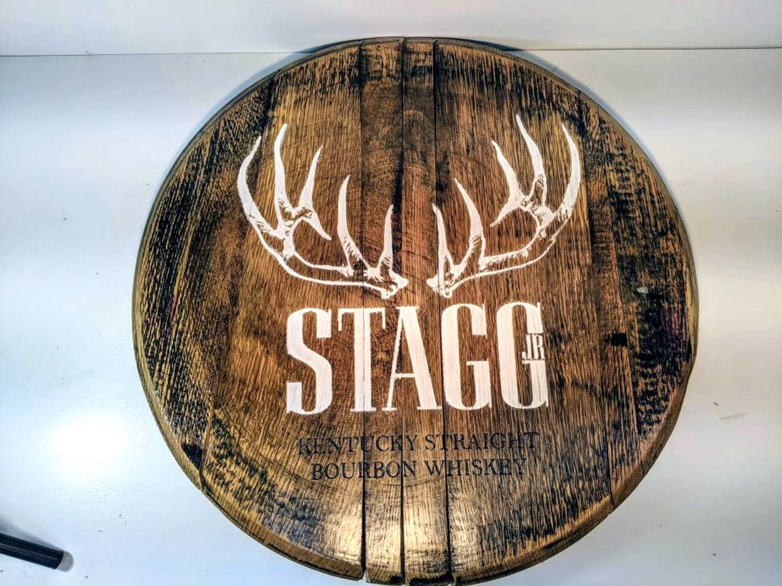Stagg Bourbon Barrel Top - Wall Hanging For the Man Cave Gambill Woodworking