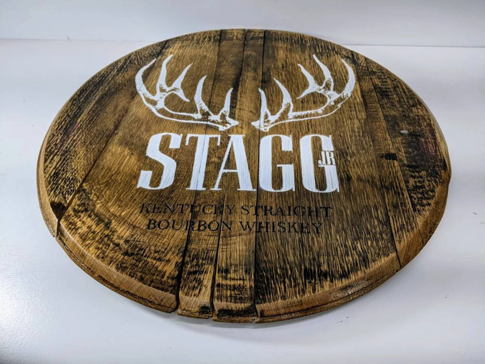Stagg Bourbon Barrel Top - Wall Hanging For the Man Cave Gambill Woodworking