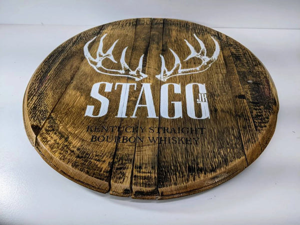 Stagg Bourbon Barrel Top - Wall Hanging For the Man Cave Gambill Woodworking