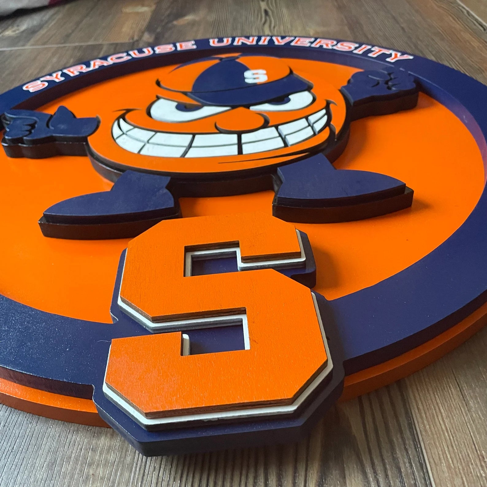 Syracuse University Orange - Layered Wood Sign For the Sports Lover Arizona Copper Beard