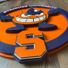 Syracuse University Orange - Layered Wood Sign For the Sports Lover Arizona Copper Beard
