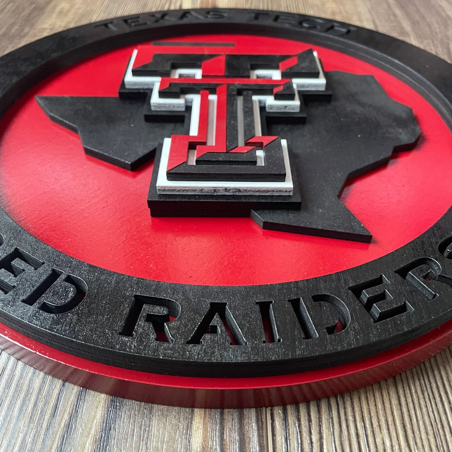 Texas Tech Red Raiders - Layered Wood Sign For the Sports Lover Arizona Copper Beard