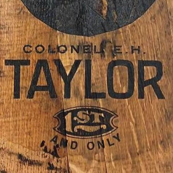 Colonel E.H. Taylor Bourbon Barrel Top - Wall Hanging For the Man Cave Gambill Woodworking