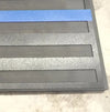 Metal American Flag on Gray Wood - Thin Blue Line For the Man Cave McCurdy Woodworking