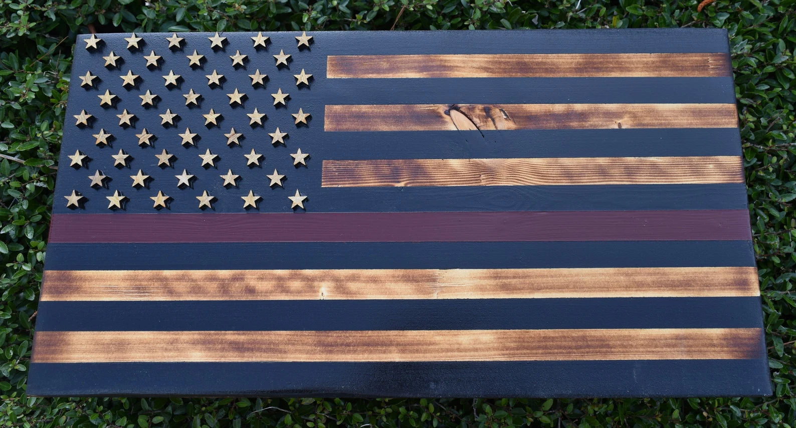 Thin Red Line American Flag Concealed Gun Case - With Magnetic Release For the Outdoorsman 13 Stripes
