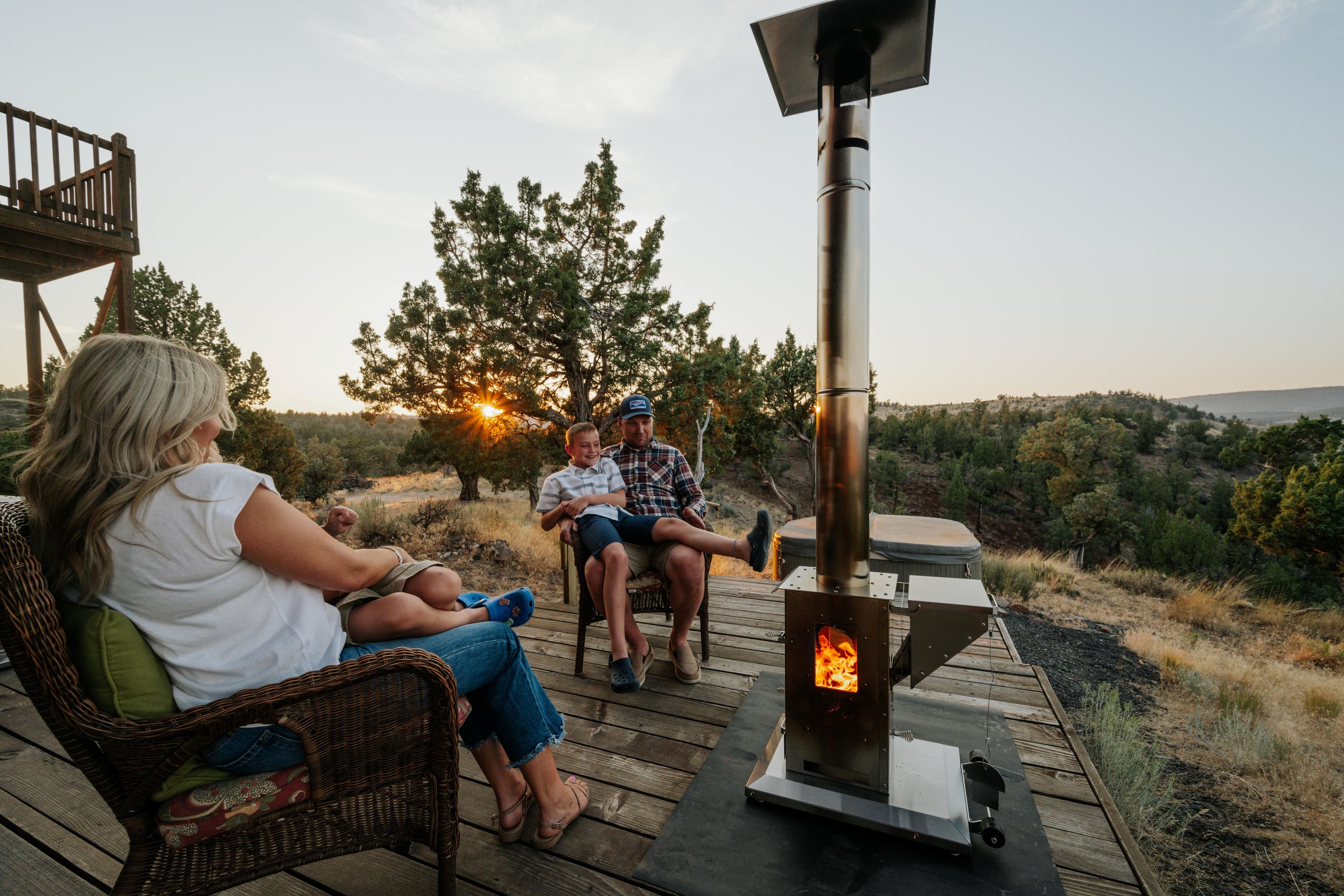Lil' Timber - Wood Pellet Patio Heater For the Outdoorsman Timber Stoves