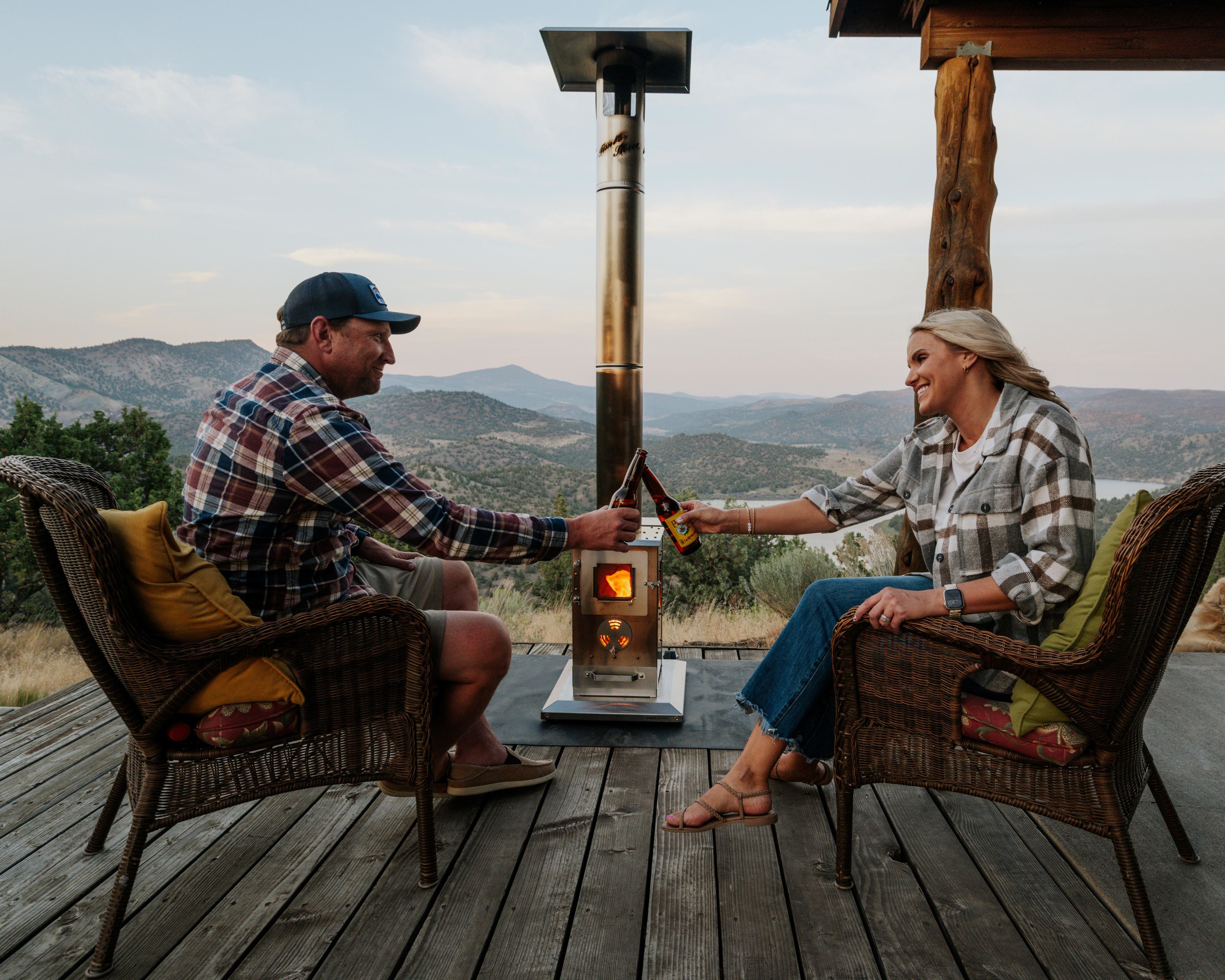 Lil' Timber - Wood Pellet Patio Heater For the Outdoorsman Timber Stoves