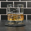 City Map Rocks Glass - Top 50 US Cities