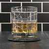 City Map Rocks Glass - Top 50 US Cities