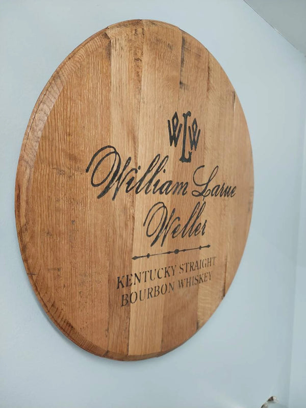 Weller Bourbon Barrel Top - Wall Hanging For the Man Cave Gambill Woodworking