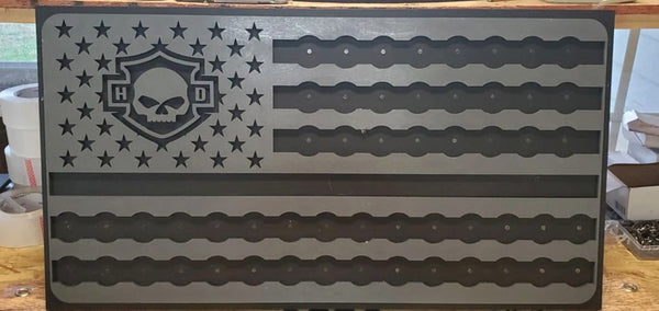 Willie G. Edition Harley-Davidson Flag - Poker Chip Display For the Gear Head From the Mind