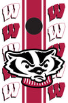Cornhole Boards - University of Wisconsin Badgers For the Player Moseye Pong