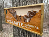 Yosemite National Park – Wood Replica Entrance Sign For the Outdoorsman Tiny Wooden Signs