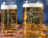City Map Beer Can Glass - Top 50 US Cities For the Bar Hometown Gifts Cleveland OH