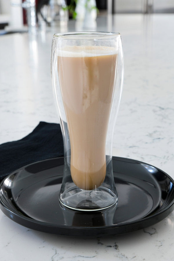 Double Walled Beer Drink Glass Mug - Set of 4 (Without Handle) For the Bar Lemonsoda